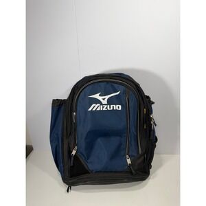 Mizuno Organizer Series Baseball Softball Backpack Navy Blue Black Gear Bag